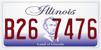 IL license plate B267476
