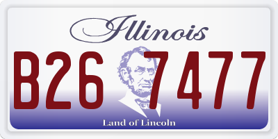 IL license plate B267477