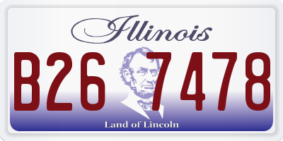 IL license plate B267478