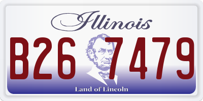 IL license plate B267479