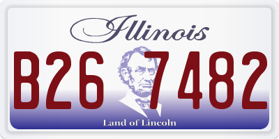 IL license plate B267482