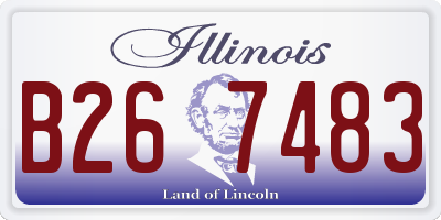IL license plate B267483