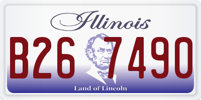 IL license plate B267490