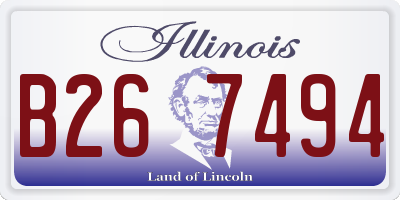 IL license plate B267494