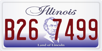 IL license plate B267499