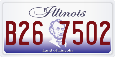 IL license plate B267502