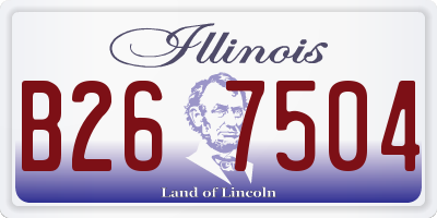 IL license plate B267504