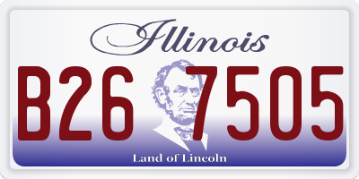 IL license plate B267505