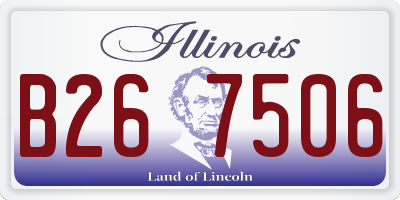 IL license plate B267506