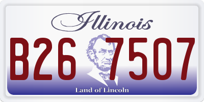 IL license plate B267507