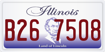 IL license plate B267508