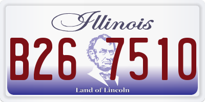 IL license plate B267510