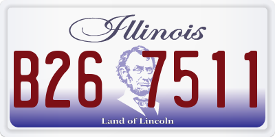 IL license plate B267511