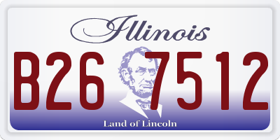 IL license plate B267512