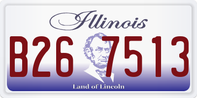 IL license plate B267513