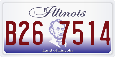 IL license plate B267514