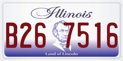 IL license plate B267516