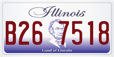 IL license plate B267518