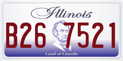 IL license plate B267521