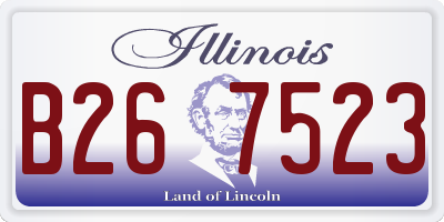 IL license plate B267523