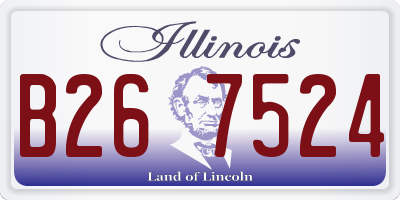 IL license plate B267524