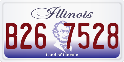 IL license plate B267528