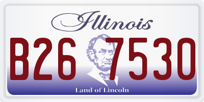 IL license plate B267530