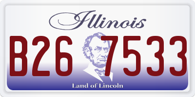 IL license plate B267533