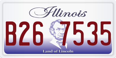 IL license plate B267535
