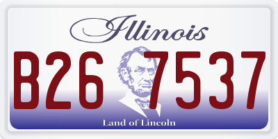 IL license plate B267537