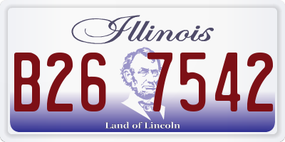 IL license plate B267542