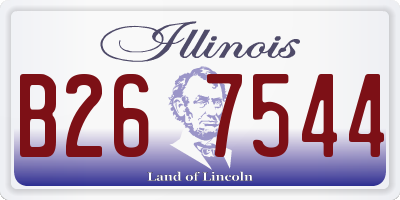 IL license plate B267544