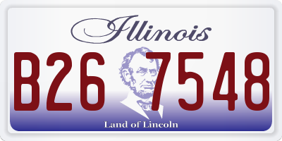 IL license plate B267548