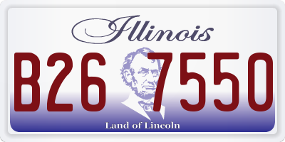 IL license plate B267550