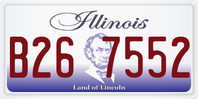 IL license plate B267552