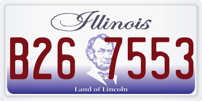 IL license plate B267553