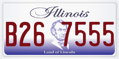 IL license plate B267555