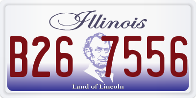 IL license plate B267556
