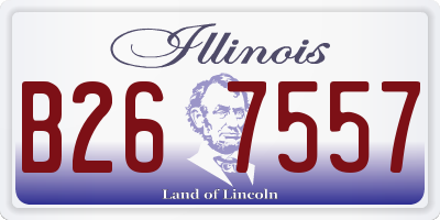 IL license plate B267557