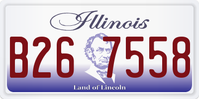 IL license plate B267558