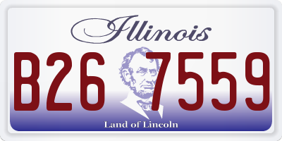 IL license plate B267559