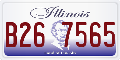 IL license plate B267565