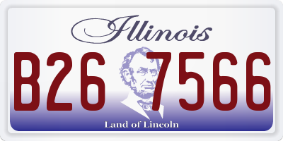 IL license plate B267566
