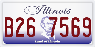 IL license plate B267569