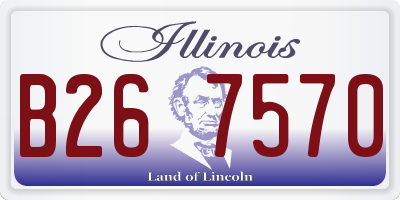 IL license plate B267570