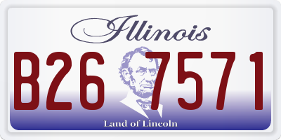 IL license plate B267571