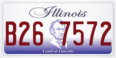 IL license plate B267572