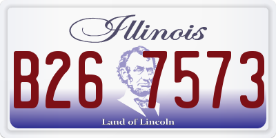 IL license plate B267573