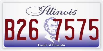 IL license plate B267575