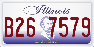 IL license plate B267579